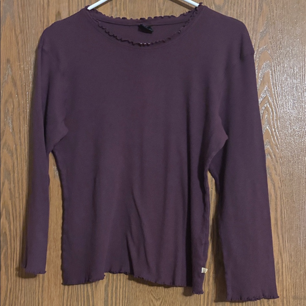 Nautica Women's Purple Long Sleeve Top Size XL